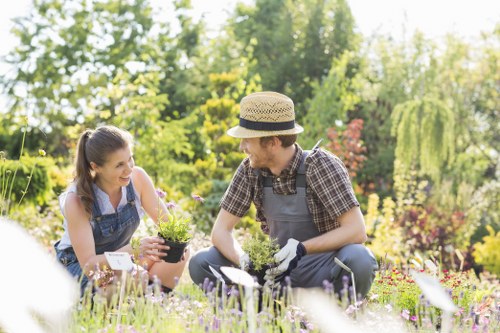 Gardener wearing PPE and completing a safety checklist
